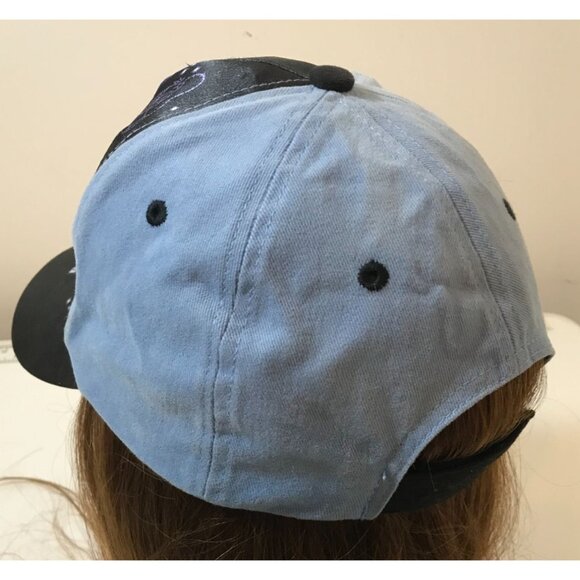 Disney Parks Youth Sorcerer Mickey Mouse Baseball Cap Black & Blue With Castle & - Picture 4 of 8